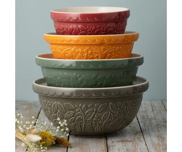In the Forest Mixing Bowls by Mason Cash - Different Sizes, Colors, & Animals to Choose From