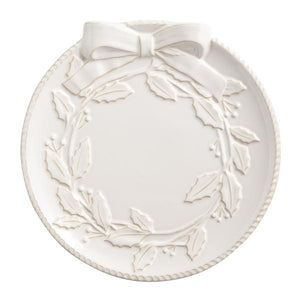 White Wreath Platter