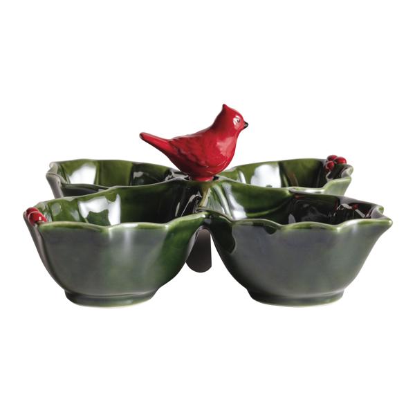 Holly Tidbit Sectioned Server Set