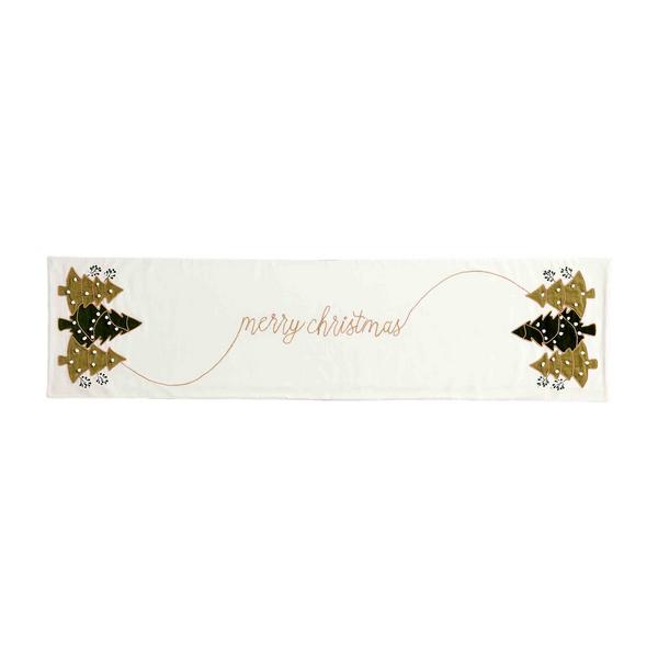 White Christmas Tree Runner 72"