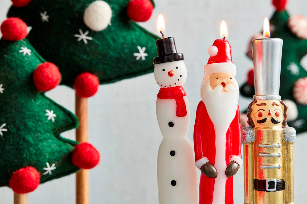 Christmas Figural Taper Candle - Choice of 4 Styles