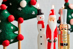 Christmas Figural Taper Candle - Choice of 4 Styles