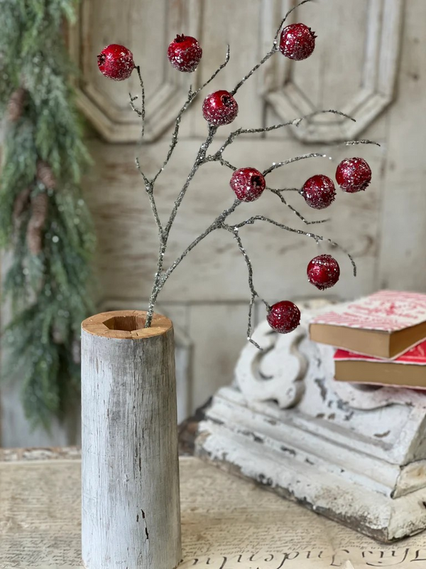 Sparkling Bauble Berry Spray | 25"
