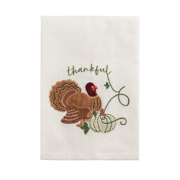 Thanksgiving Velvet Applique Towel - Choose From 3 Varieties