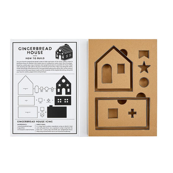Gingerbread House Cookie Cutter Set Book Box