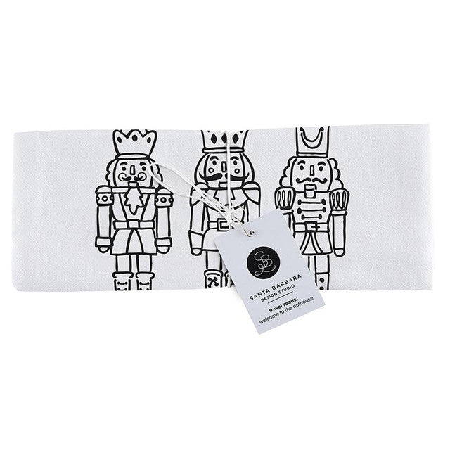 "Welcome to the Nuthouse"  Nutcracker Tea Towel