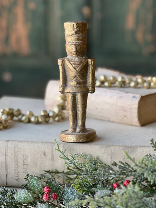 Noble Nutcracker Candlestick  7" - Choose From 2 Different Finishes