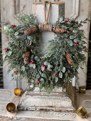 Holly Hill Cedar Hanging Wreath - Two Different Sizes to Choose From