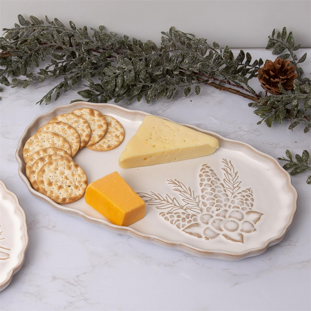 Serving Plate - Winter Woodland