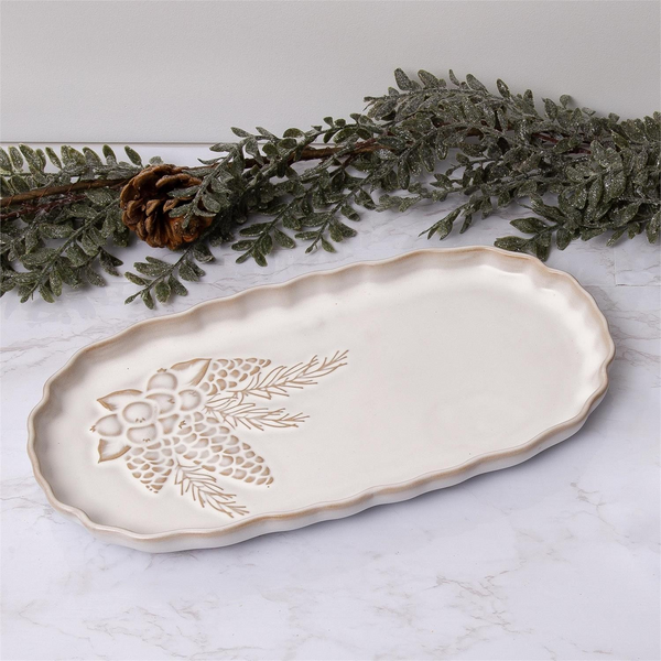 Serving Plate - Winter Woodland