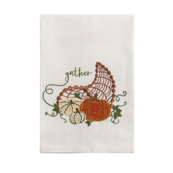 Thanksgiving Velvet Applique Towel - Choose From 3 Varieties