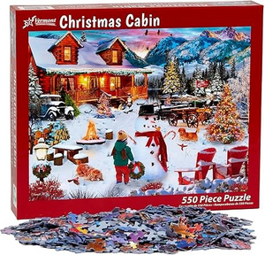 Christmas Cabin Jigsaw Puzzle 550 Piece