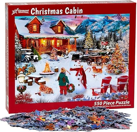 Christmas Cabin Jigsaw Puzzle 550 Piece