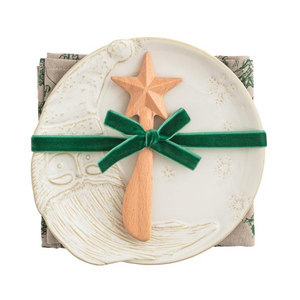 White Christmas Santa Appetizer Set