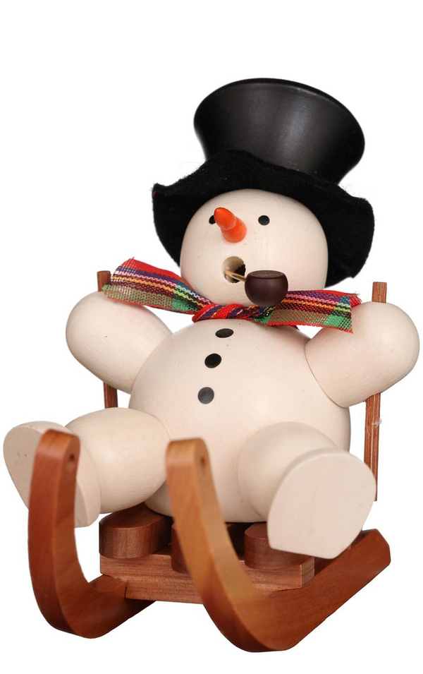 Christian Ulbricht Incense Burner Smoker - Snowman with Sled