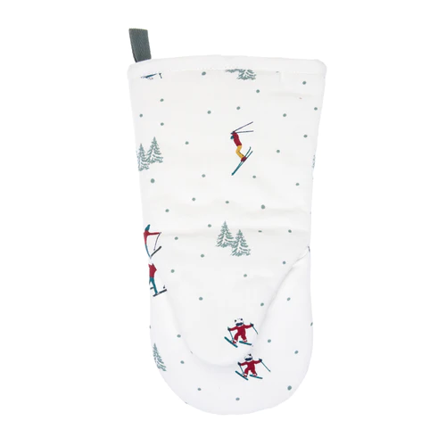 Skiing Oven Mitt