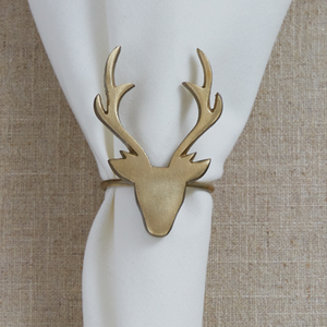 GOLD DEER NAPKIN RING