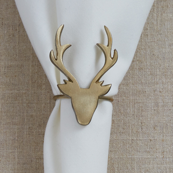 GOLD DEER NAPKIN RING