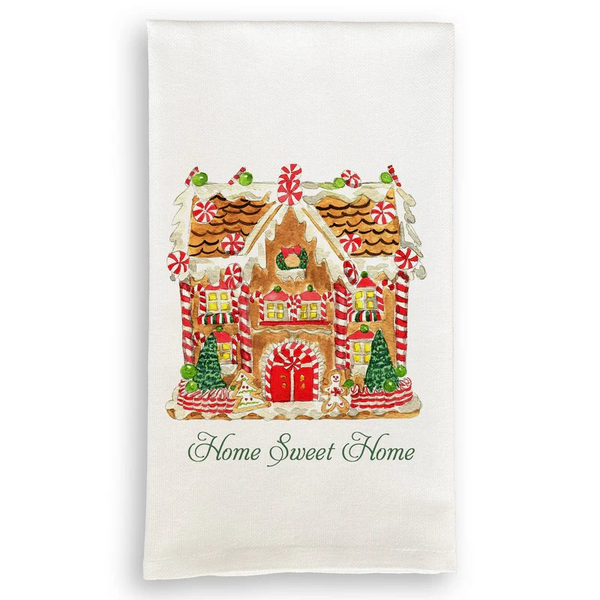 Gingerbread House with Home Sweet Home Colorado Dish Towel