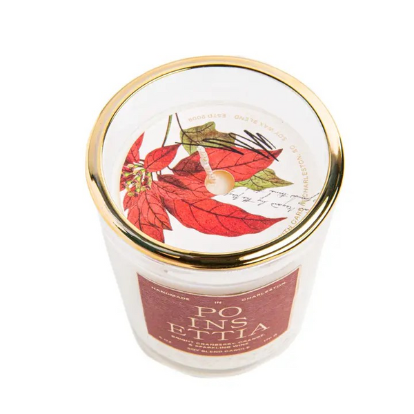 Rewined Poinsettia Candle 10 oz