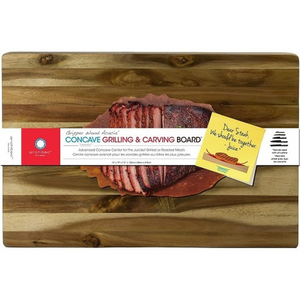 Concave Carving Board Rectangle Acacia 13x19"