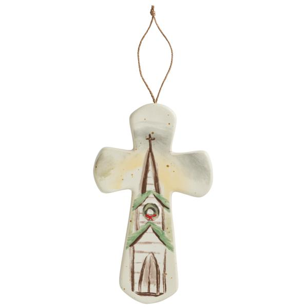 Ceramic Church Nativity Cross