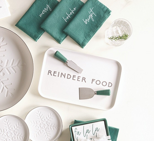 Reindeer Food Ceramic Serving Platter