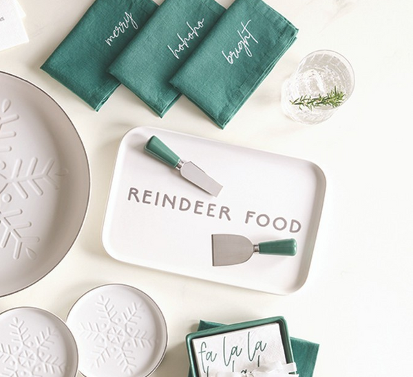 Reindeer Food Ceramic Serving Platter