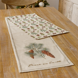 Reversible Table Runner - Peace On Earth