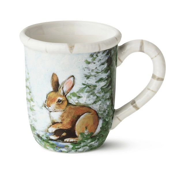 Winter Cabin Mug - Choose Your Favorite Woodland Creature