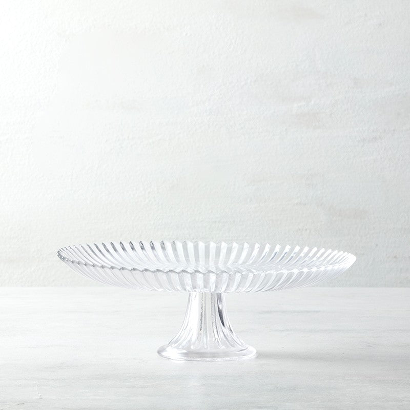 Archie Clear Large Cake Stand 13"