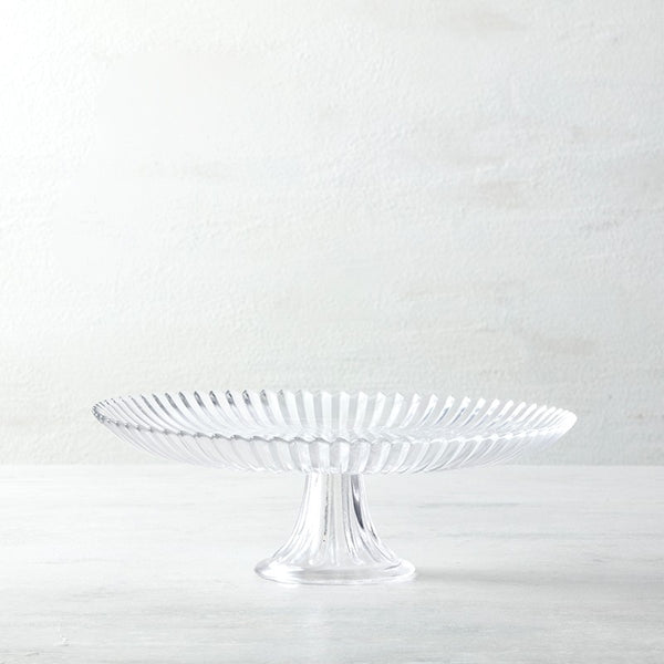Archie Clear Large Cake Stand 13"