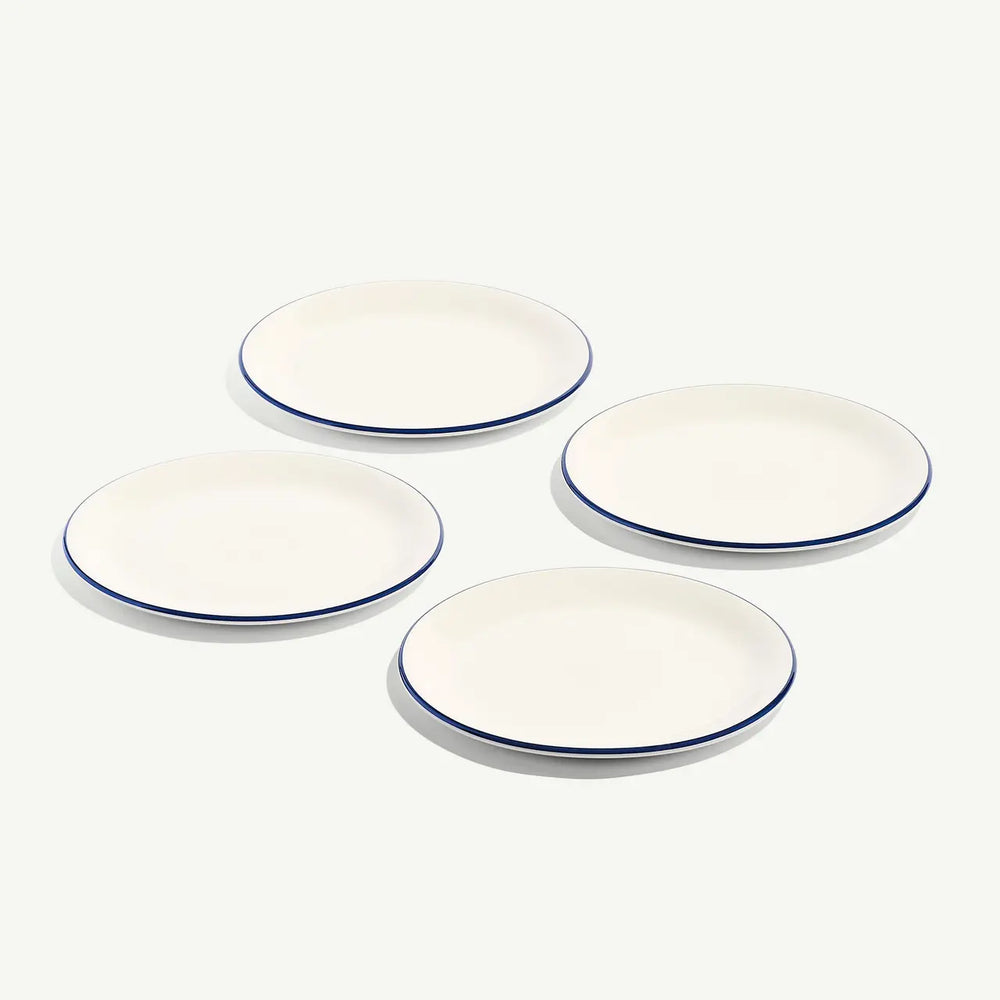 Appetizer Plate - 8" Navy Rim (Set of 4)