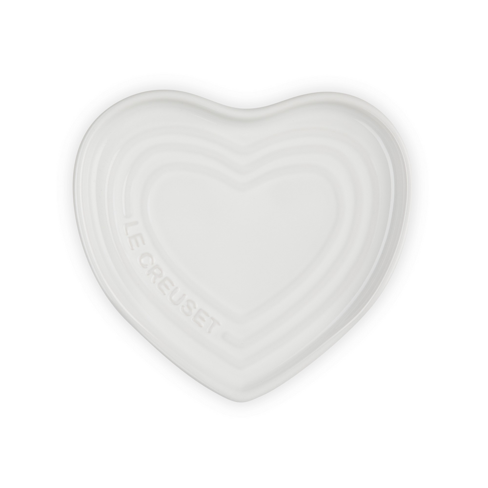 Le Creuset Heart Spoon Rest - White