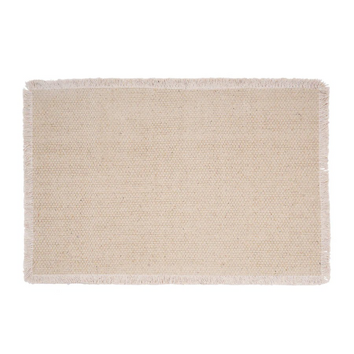 Fringed Table Linens - Sand Tan