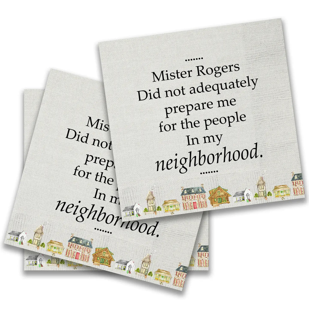 Mister Rogers Cocktail Napkins