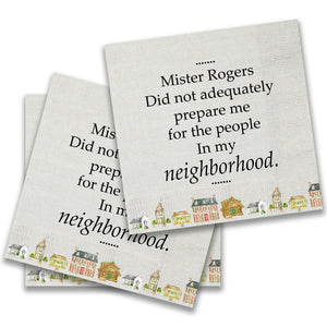 Mister Rogers Cocktail Napkins