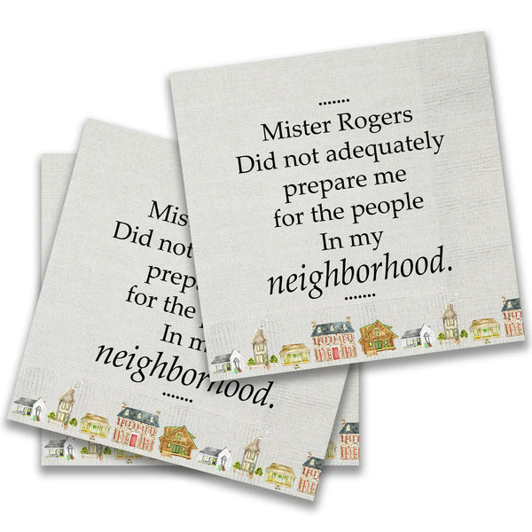 Mister Rogers Cocktail Napkins