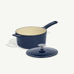 Enameled Cast Iron Saucepan 2Qt (3 Colors)