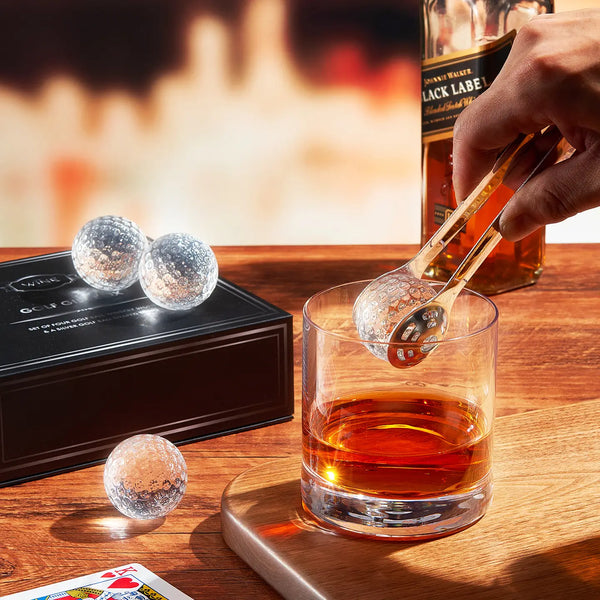 Golf Gift Box- Set of 4 Golf Ball Whiskey Stones