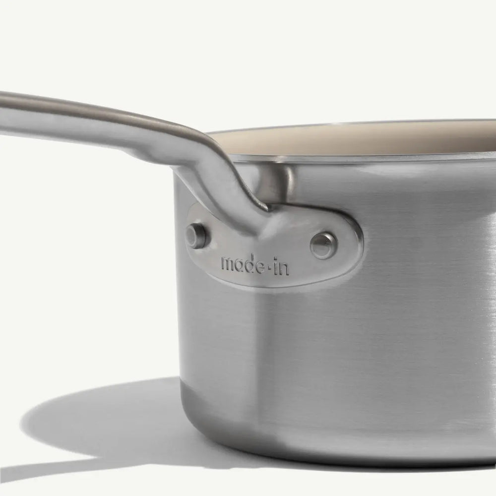 Made In CeramiClad Saucepan W/ Lid - Available in 2 QT & 4 QT