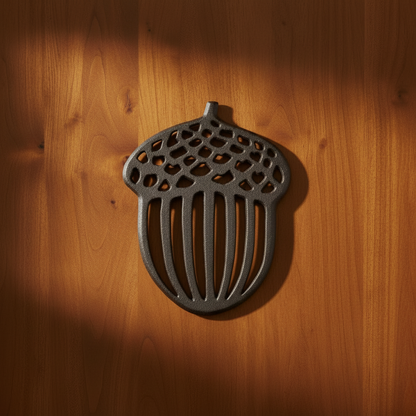 Cast Iron Acorn Shaped Trivet