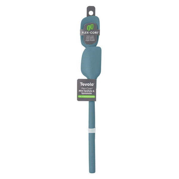 Flex-Core® All Silicone Mini Spatula & Spoonula (Set of 2) - Choose Pink Sorbet or Blue Slate