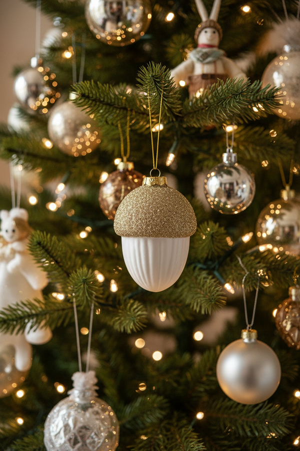 Glass Acorn Ornament - 2 Different Sizes to Choose From
