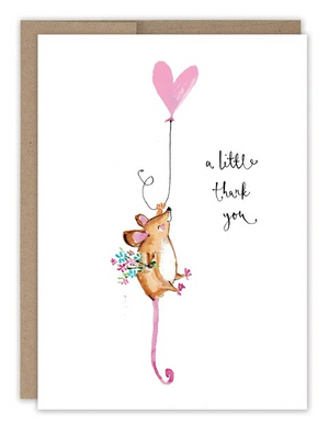 A Little Thank You Mouse Card