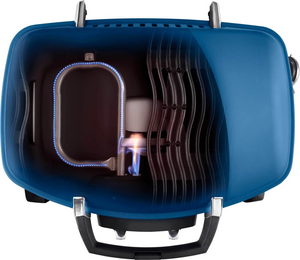 TravelQ 285 Portable Gas Grill - Choose from Blue or Red (Only Red includes the drop in cast iron griddle)