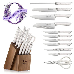 Helena (white) 12pc Knife Block Set