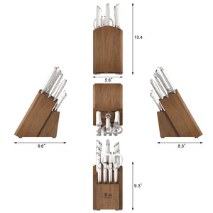 Helena (white) 12pc Knife Block Set