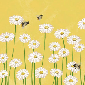 Bees and Flowers Beverage Napkins (20 Count)