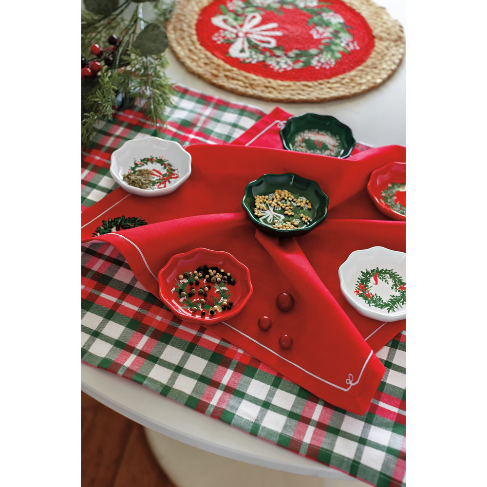 Wreaths Christmas Napkins Set of 4